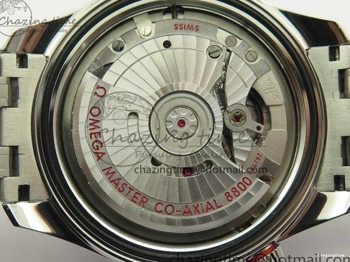 0417 2018 Seamaster Diver 300M OMF Best Edition Black Ceramic Black Dial on SS Bracelet A8800 (Black Balance Wheel) Breathable 7959